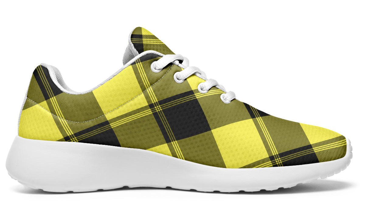 Sunny Yellow Plaid Sneakers