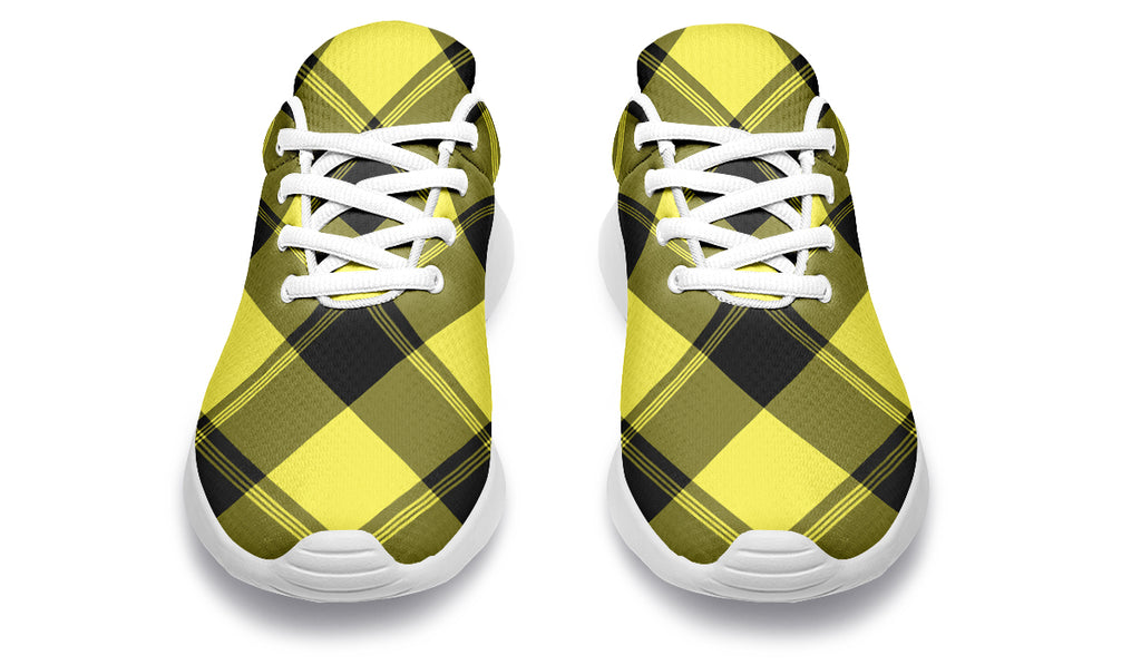 Sunny Yellow Plaid Sneakers