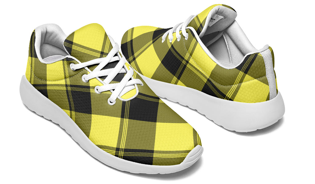 Sunny Yellow Plaid Sneakers