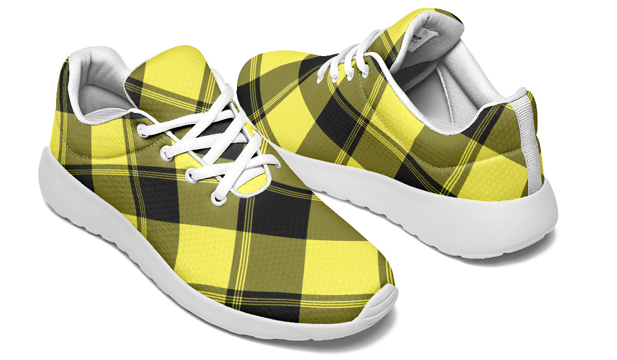 Sunny Yellow Plaid Sneakers