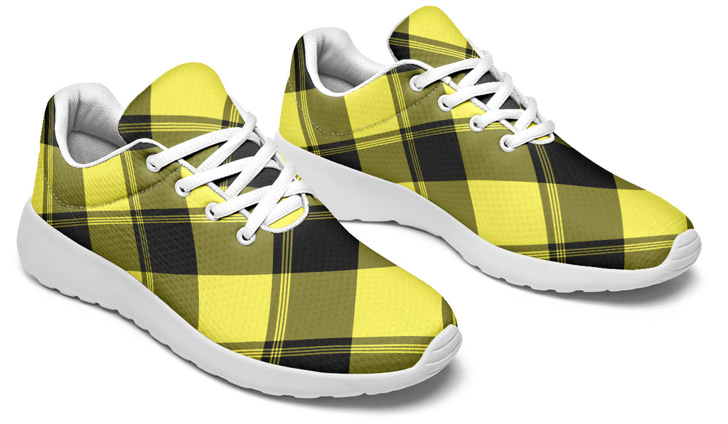 Sunny Yellow Plaid Sneakers