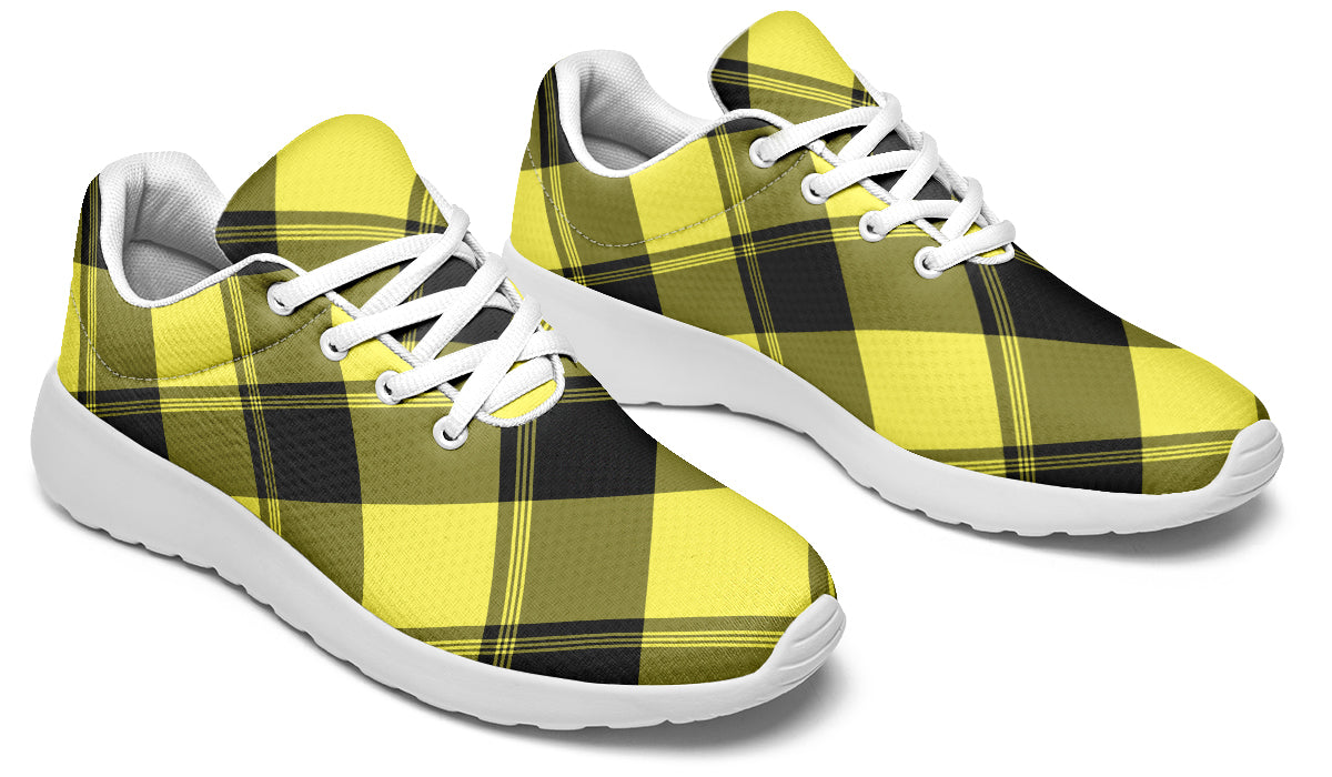 Sunny Yellow Plaid Sneakers