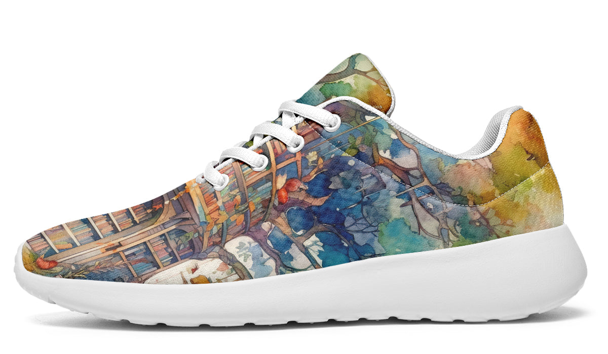 Tree Library Sneakers - Offbeat Sweetie