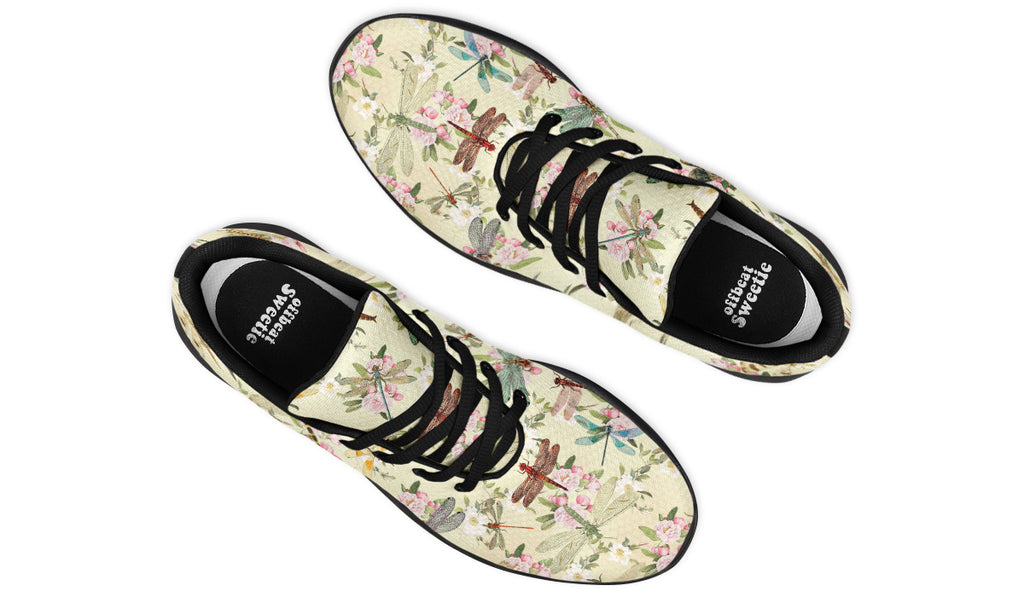 Vintage Dragonflies Sneakers - Offbeat Sweetie