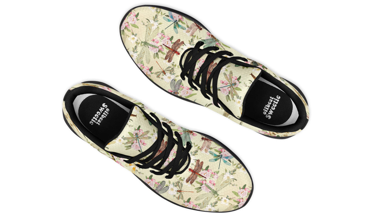 Vintage Dragonflies Sneakers - Offbeat Sweetie
