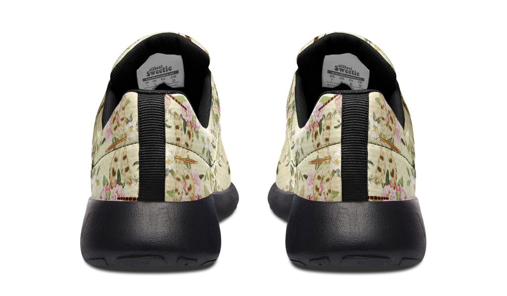 Vintage Dragonflies Sneakers - Offbeat Sweetie