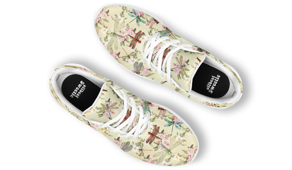 Vintage Dragonflies Sneakers - Offbeat Sweetie