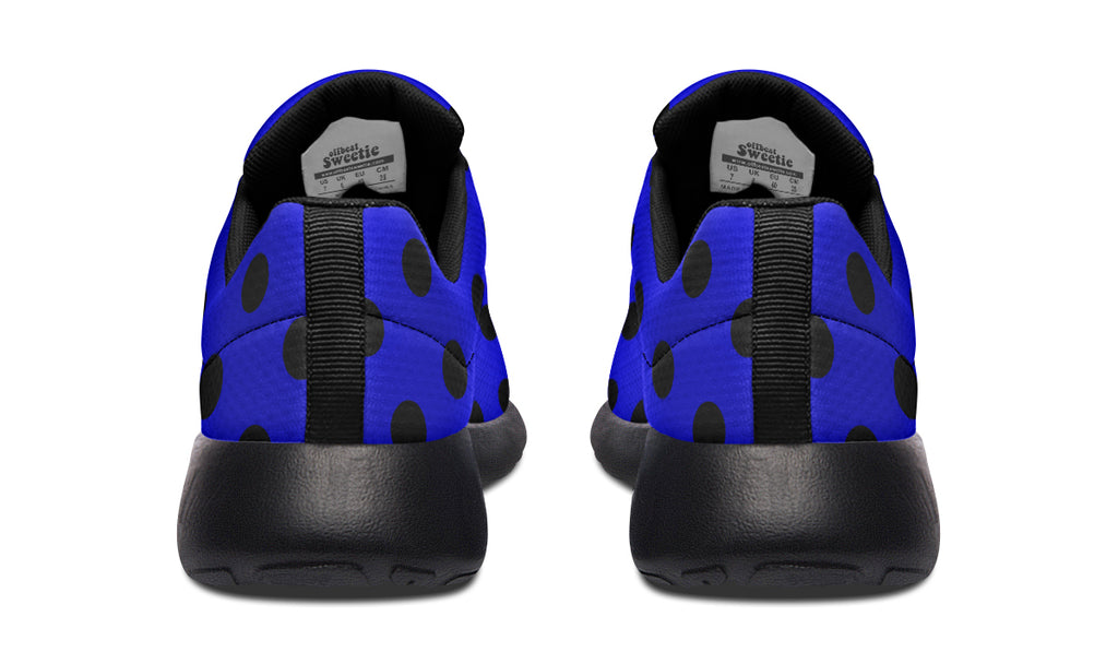 Vivid Blue Polka Dot Sneakers