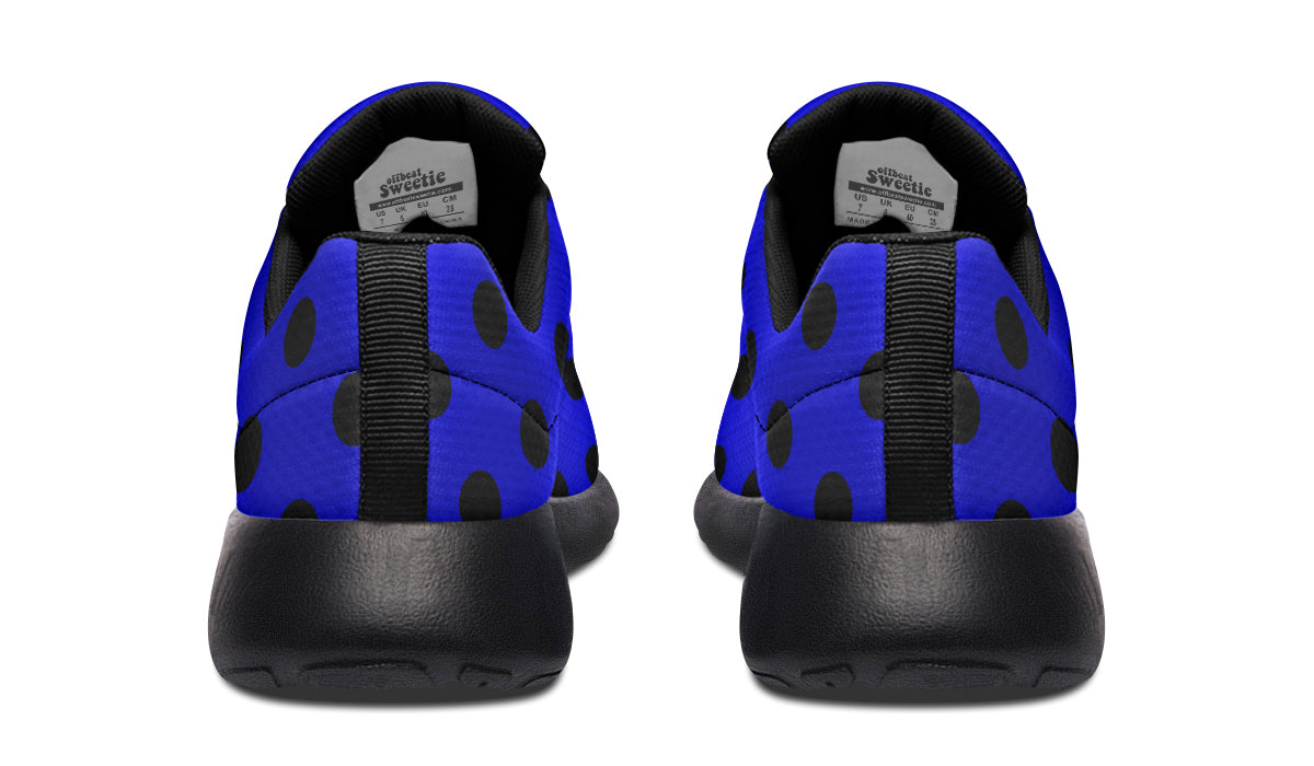 Vivid Blue Polka Dot Sneakers