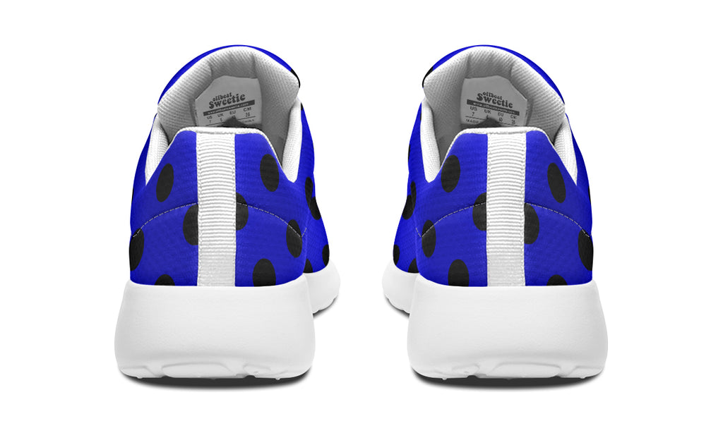 Vivid Blue Polka Dot Sneakers