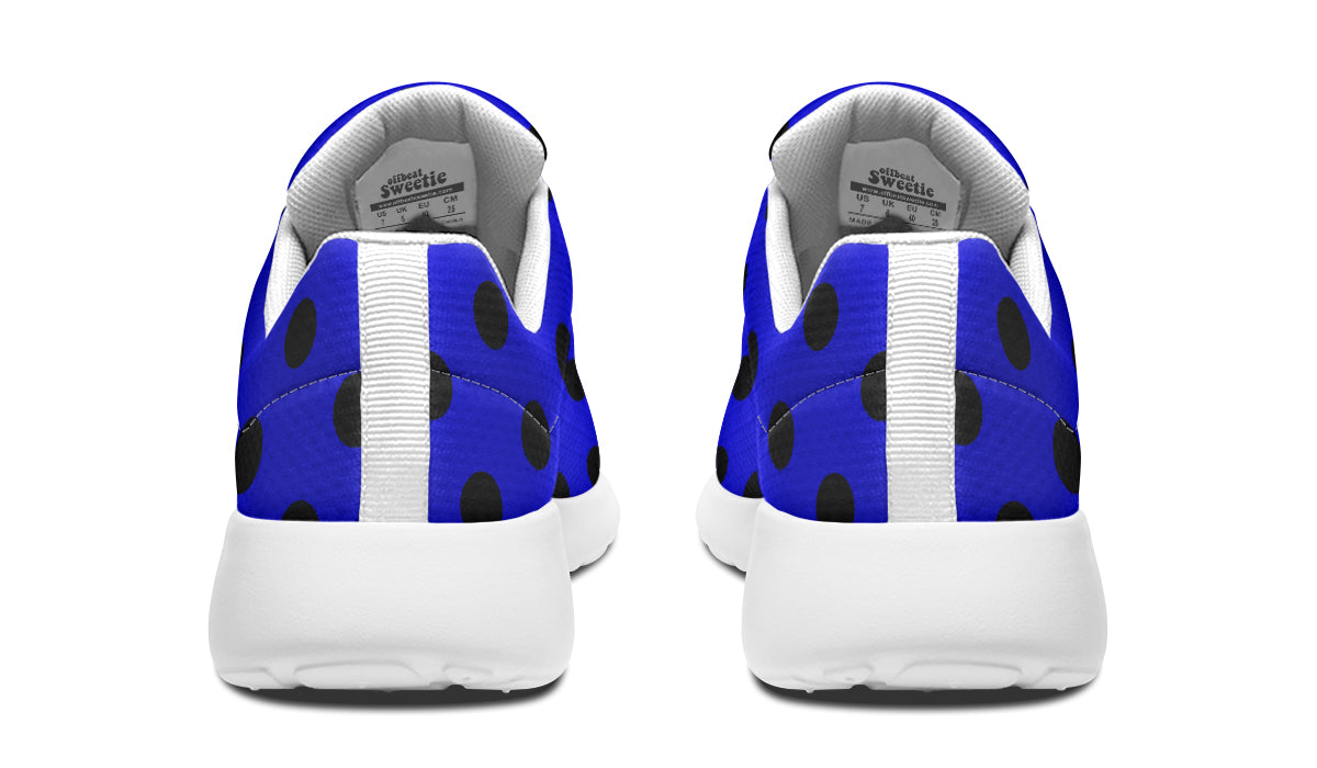 Vivid Blue Polka Dot Sneakers