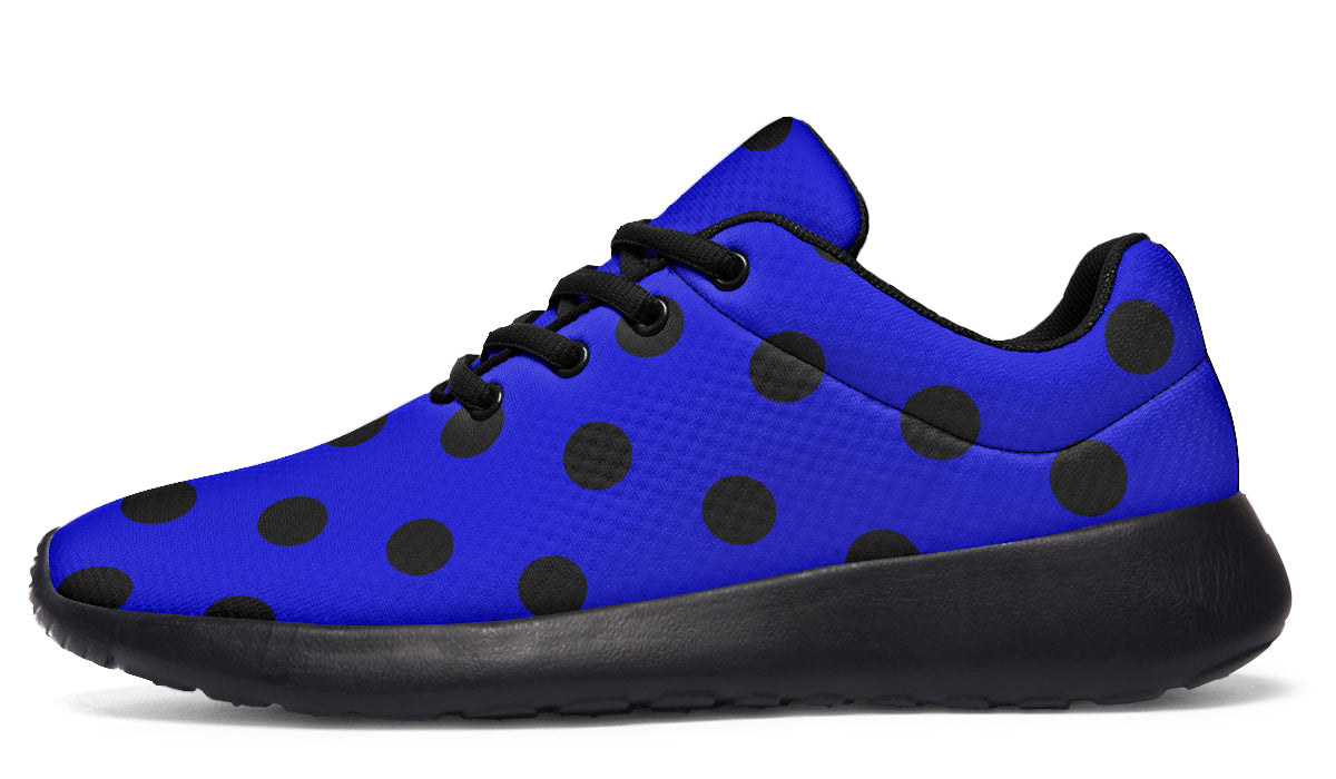 Vivid Blue Polka Dot Sneakers