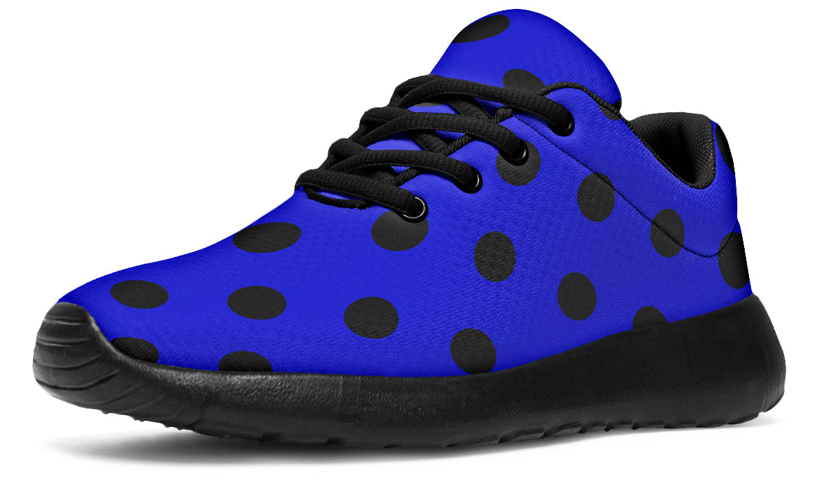 Vivid Blue Polka Dot Sneakers