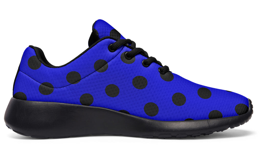 Vivid Blue Polka Dot Sneakers