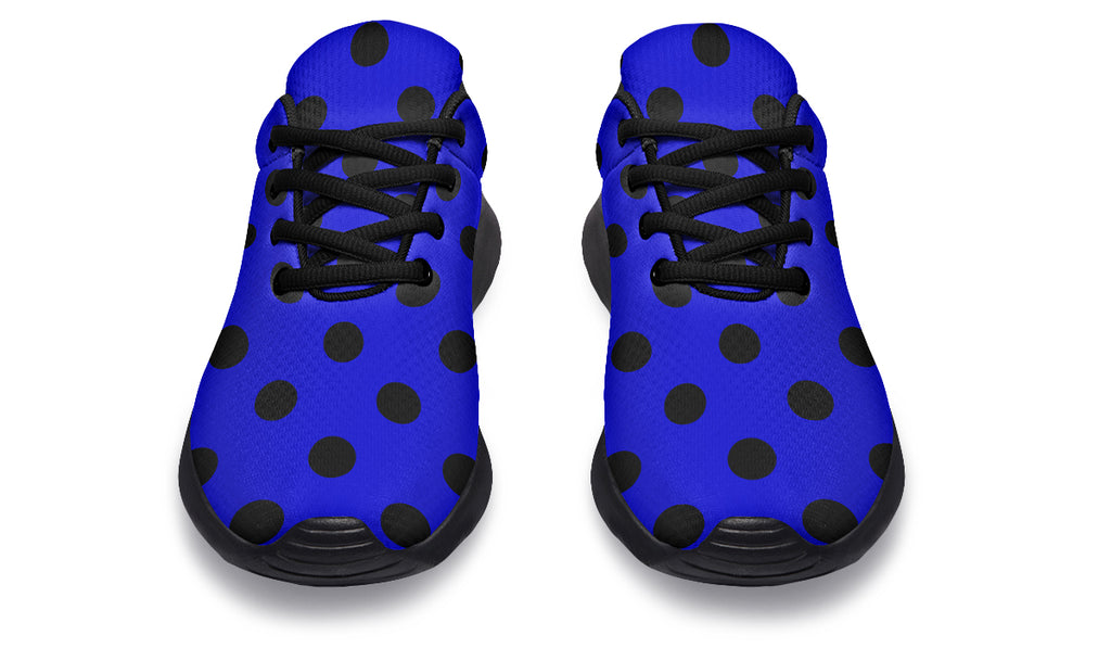 Vivid Blue Polka Dot Sneakers