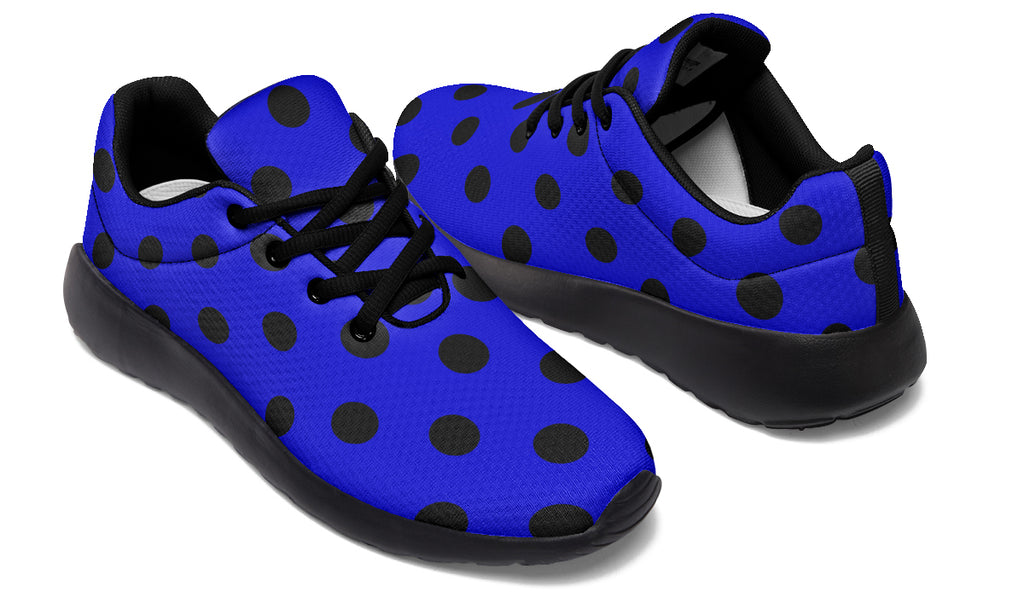 Vivid Blue Polka Dot Sneakers
