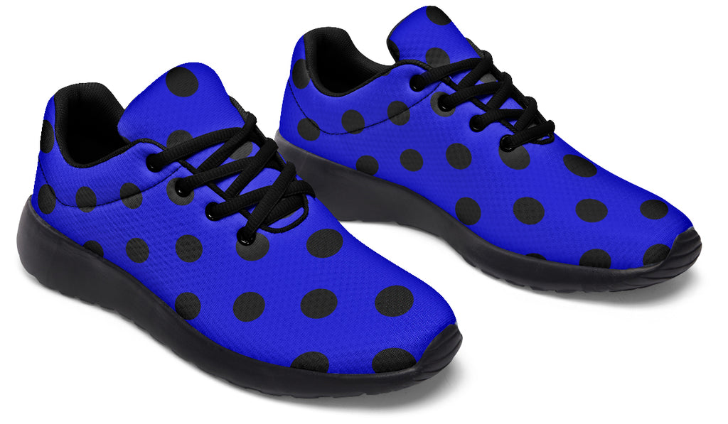 Vivid Blue Polka Dot Sneakers