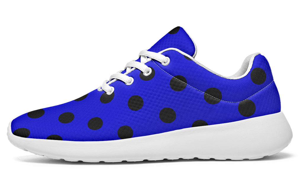 Vivid Blue Polka Dot Sneakers