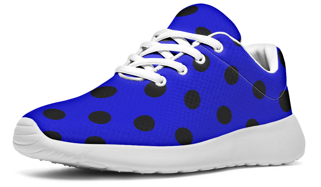 Vivid Blue Polka Dot Sneakers