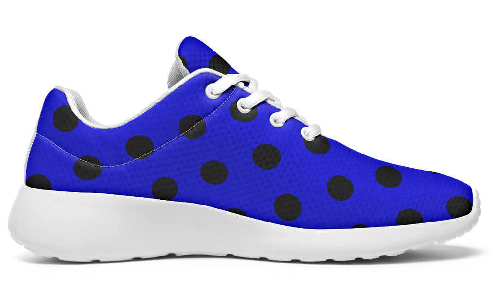 Vivid Blue Polka Dot Sneakers