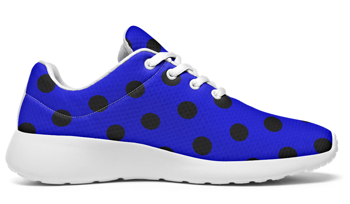 Vivid Blue Polka Dot Sneakers