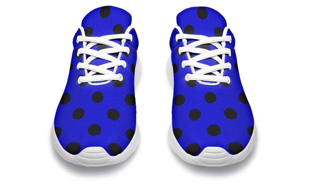Vivid Blue Polka Dot Sneakers