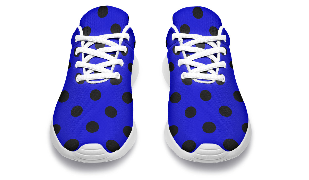 Vivid Blue Polka Dot Sneakers