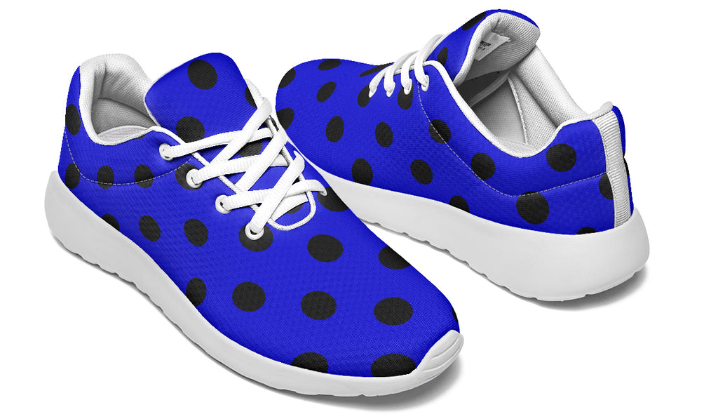 Vivid Blue Polka Dot Sneakers
