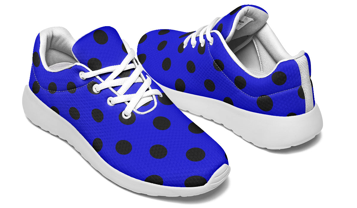 Vivid Blue Polka Dot Sneakers