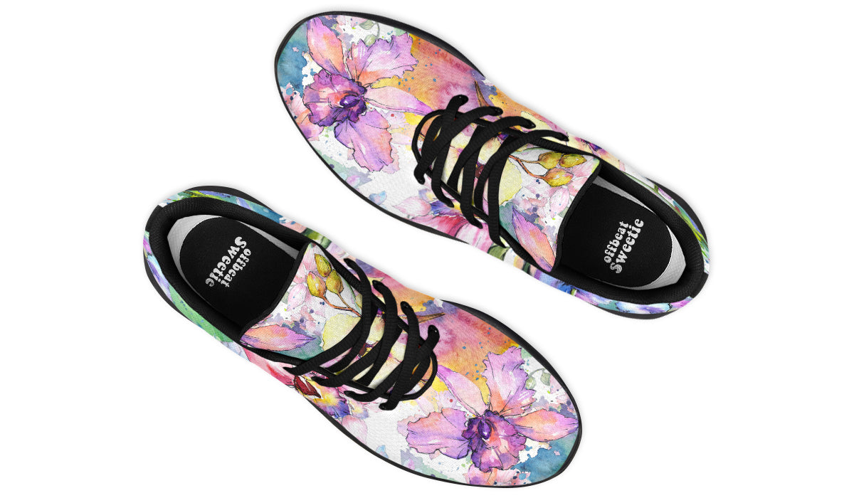 Watercolour Flowers Sneakers - Offbeat Sweetie