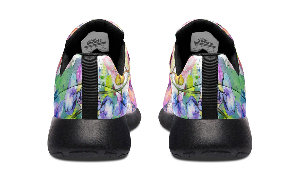 Watercolour Flowers Sneakers - Offbeat Sweetie
