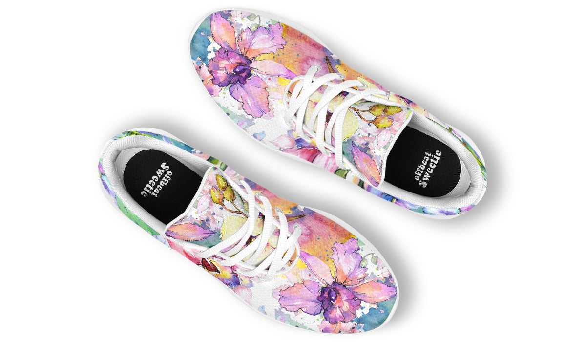 Watercolour Flowers Sneakers - Offbeat Sweetie