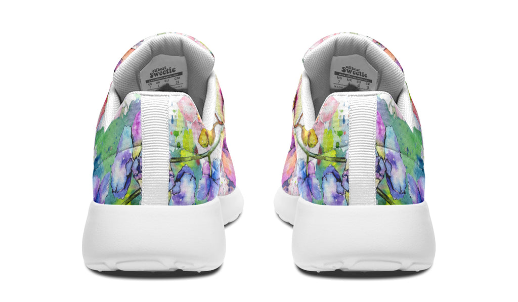 Watercolour Flowers Sneakers - Offbeat Sweetie