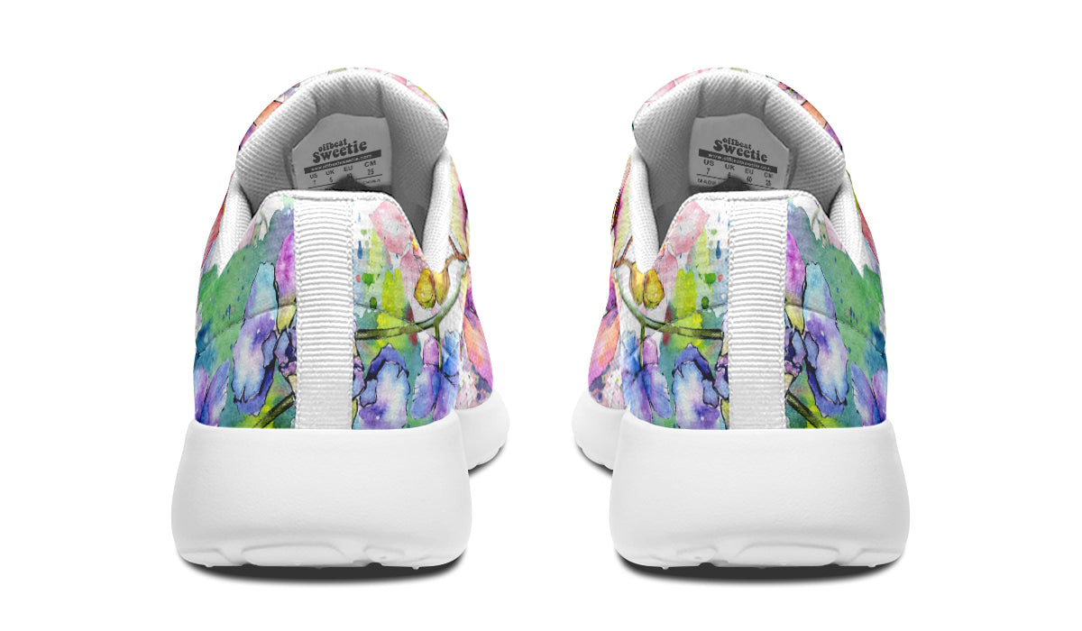 Watercolour Flowers Sneakers - Offbeat Sweetie
