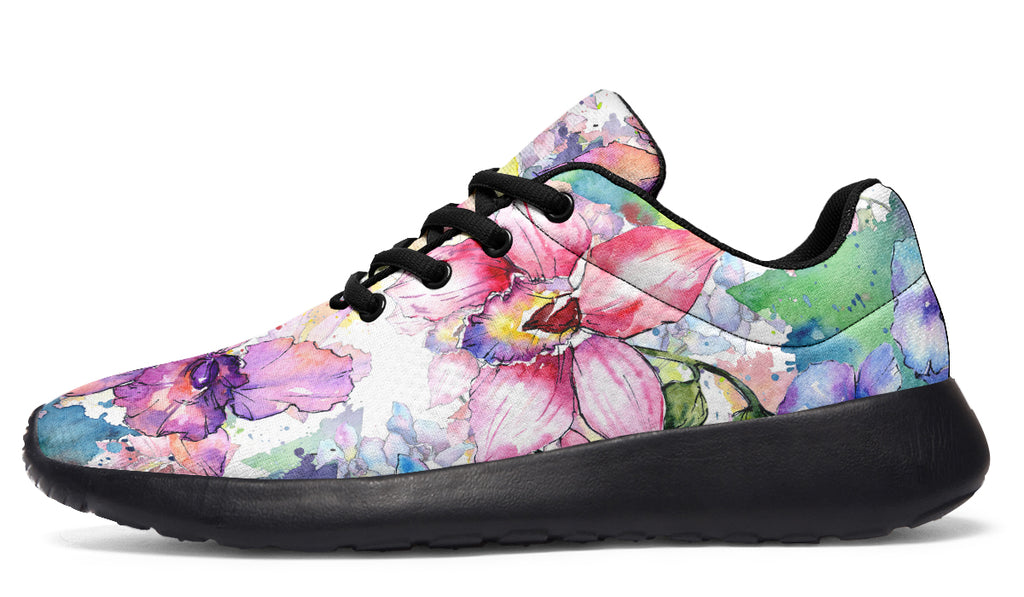 Watercolour Flowers Sneakers - Offbeat Sweetie