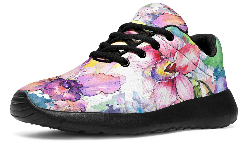 Watercolour Flowers Sneakers - Offbeat Sweetie