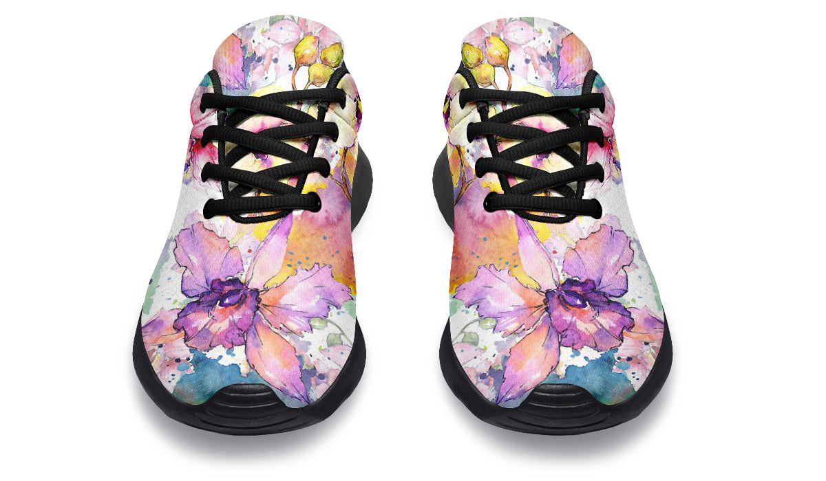 Watercolour Flowers Sneakers - Offbeat Sweetie