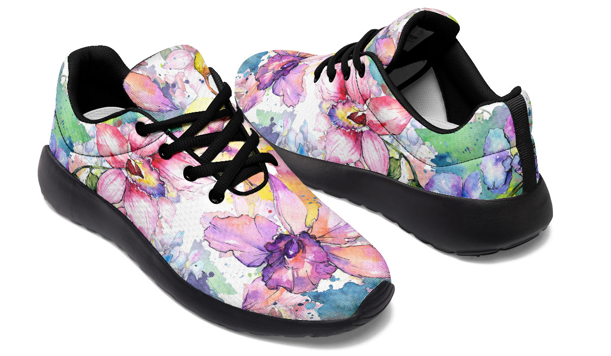 Watercolour Flowers Sneakers - Offbeat Sweetie