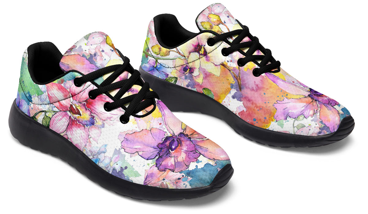 Watercolour Flowers Sneakers - Offbeat Sweetie
