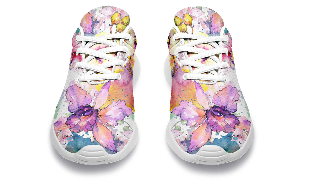 Watercolour Flowers Sneakers - Offbeat Sweetie