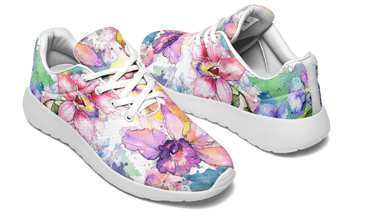 Watercolour Flowers Sneakers - Offbeat Sweetie
