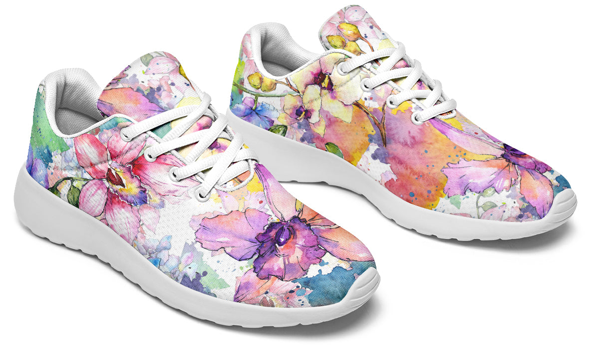 Watercolour Flowers Sneakers - Offbeat Sweetie