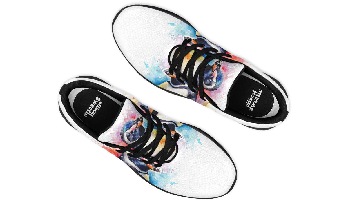 Watercolour Penguin Sneakers - Offbeat Sweetie