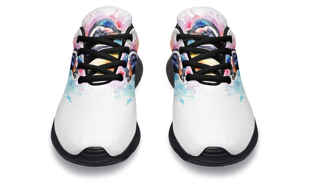 Watercolour Penguin Sneakers - Offbeat Sweetie