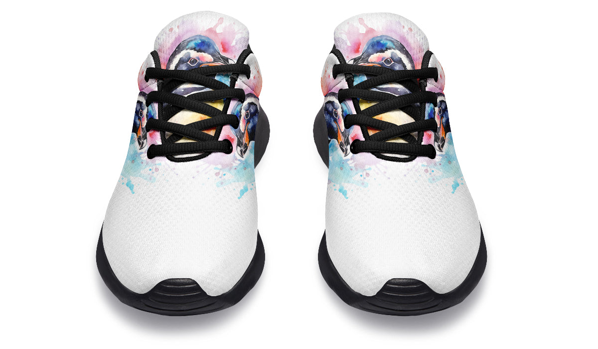 Watercolour Penguin Sneakers - Offbeat Sweetie