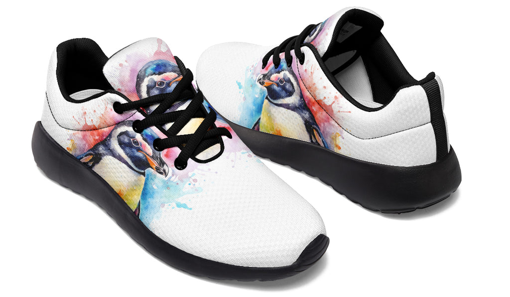 Watercolour Penguin Sneakers - Offbeat Sweetie