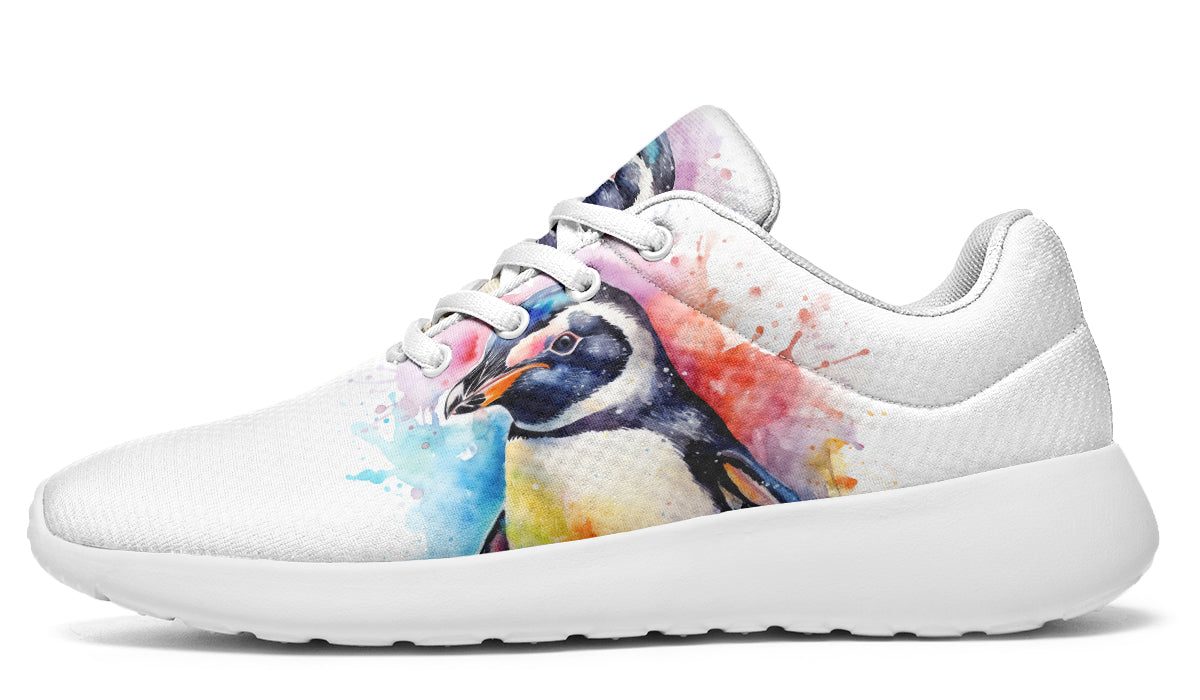 Watercolour Penguin Sneakers - Offbeat Sweetie