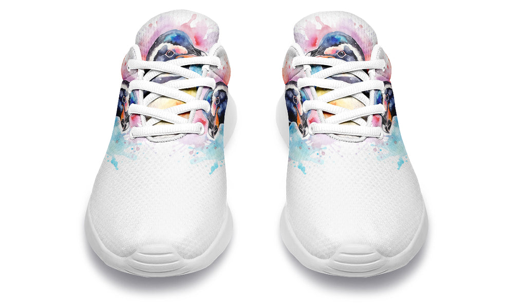 Watercolour Penguin Sneakers - Offbeat Sweetie