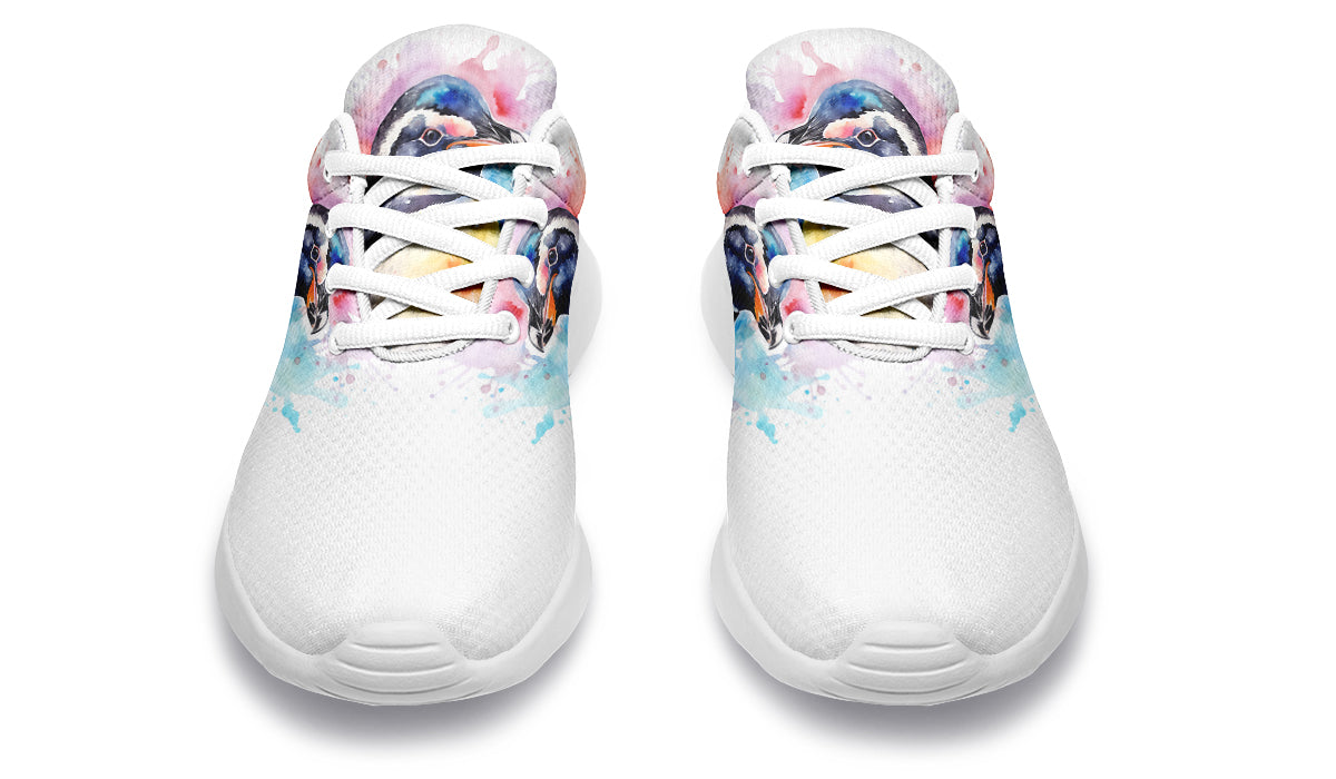Watercolour Penguin Sneakers - Offbeat Sweetie
