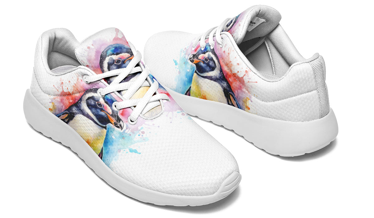 Watercolour Penguin Sneakers - Offbeat Sweetie
